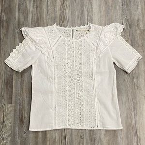 White blouse with embroidery